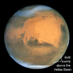 A porviharok erősítik a Mars vízvesztését