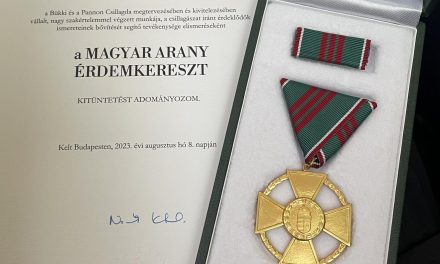 Kereszty Zsolt a Magyar Arany Érdemkereszt kitüntetésben részesült